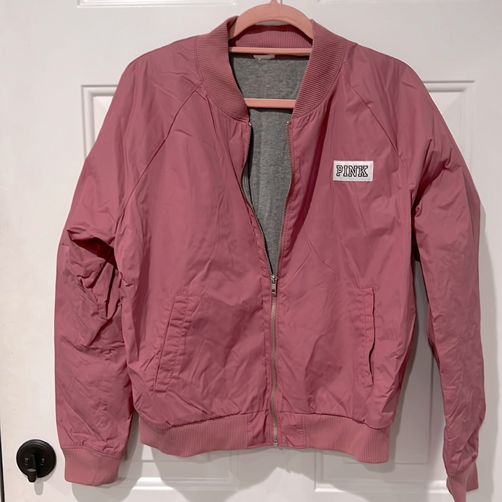 Dusty Rose PINK bomber Jacket, Like new!